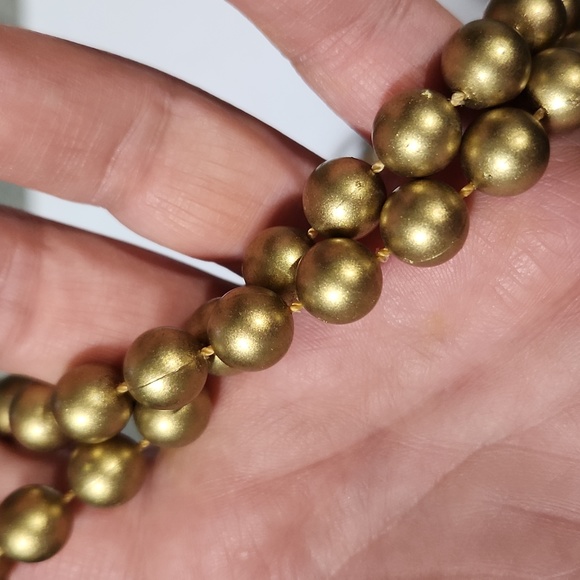 Vintage jewelry lot, gold bead necklace faceted animal bracelet bangles - Picture 3 of 3